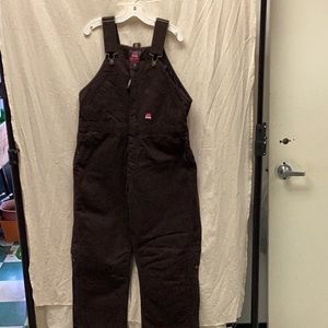 Berne Ladies Washed Insulated Bib Overall Sizes Large